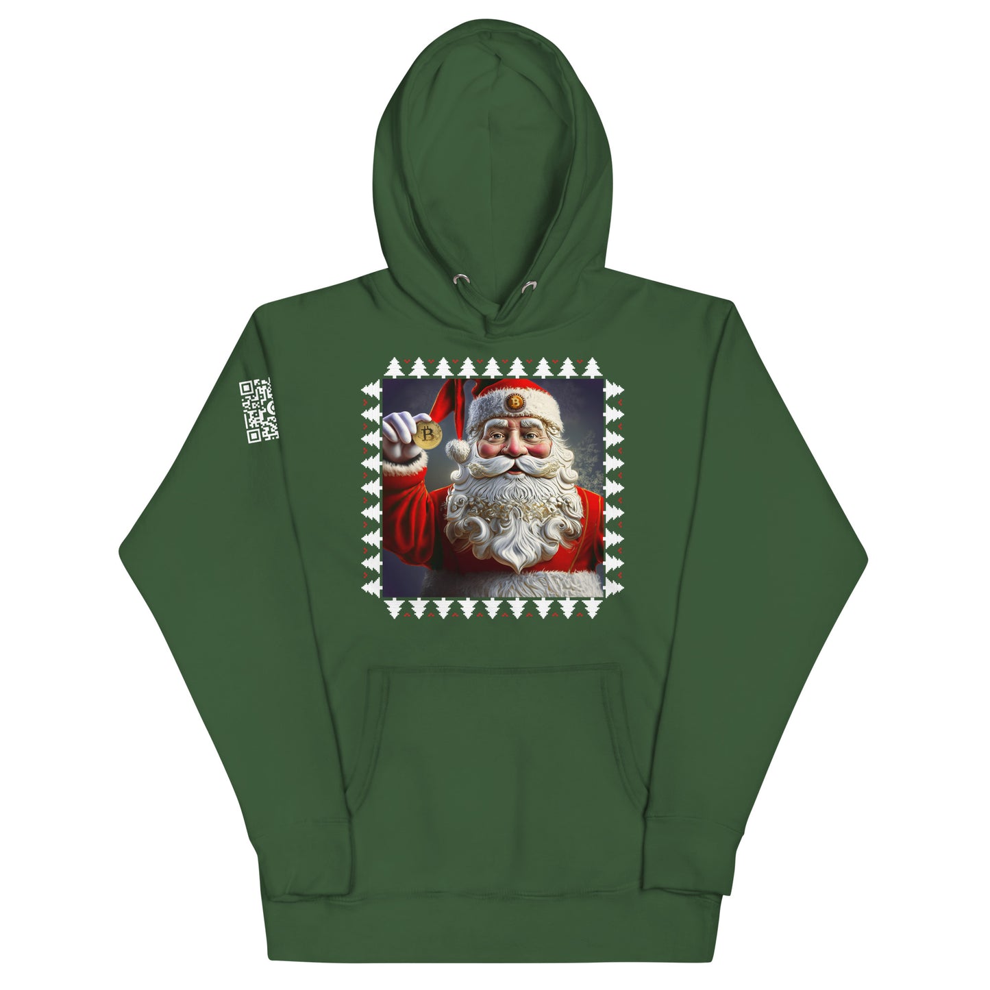 Crypto Hunters Christmas Happy Santa Unisex Hoodie