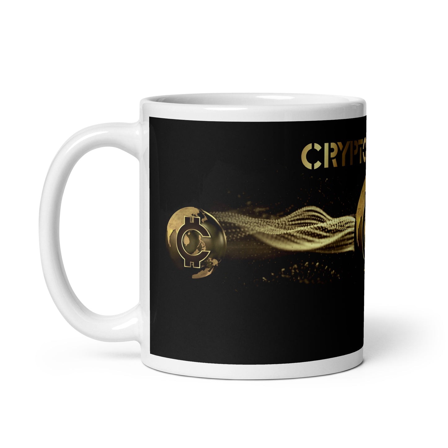 Crypto Hunters White Glossy Mug